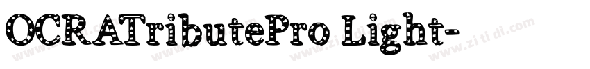 OCRATributePro Light字体转换